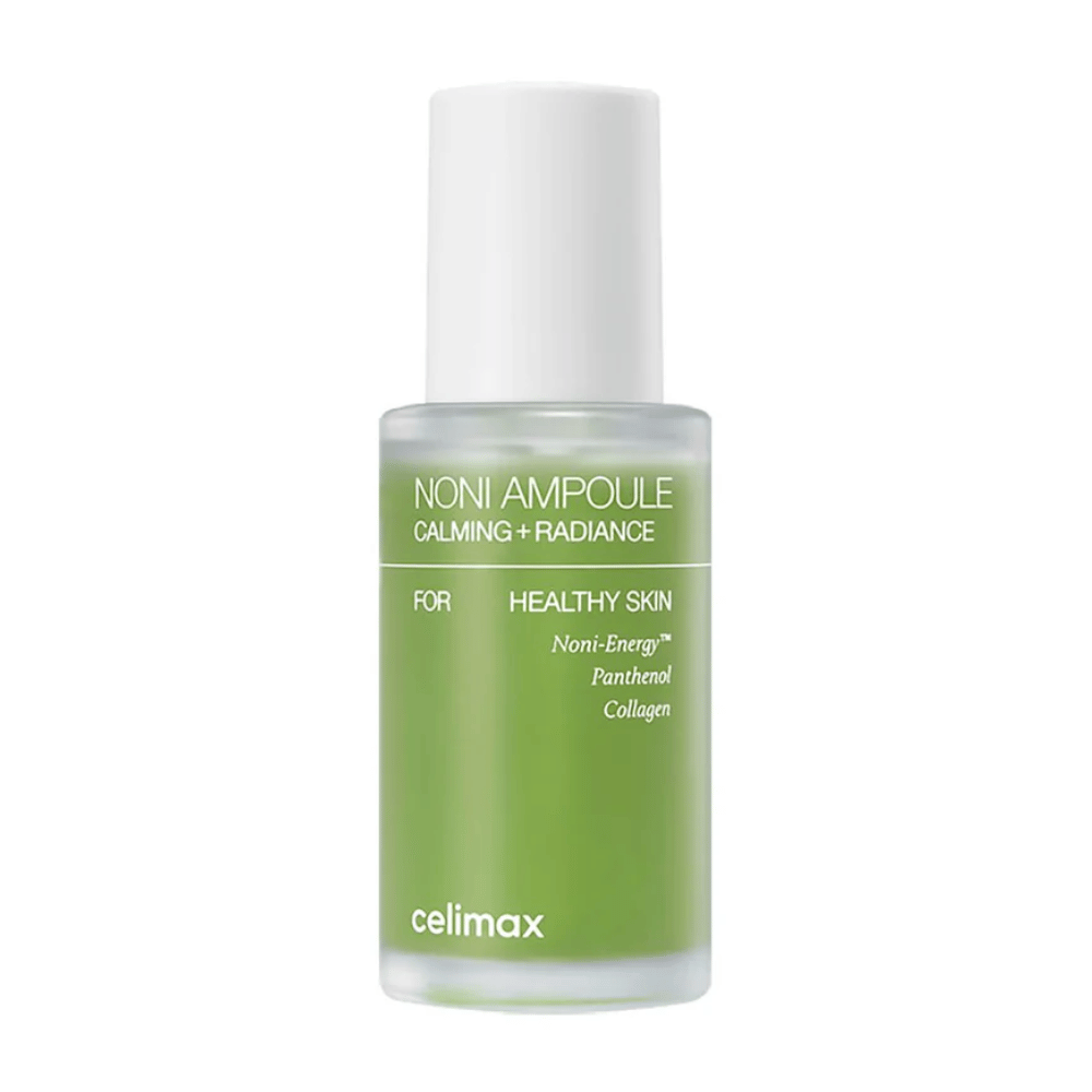 Celimax The Real Noni Ampoule to ampułka o działaniu łagodzącym i rozświetlającym dla zdrowej skóry. Zawiera Noni-Energy™, pantenol i kolagen, aby nawilżać i poprawiać elastyczność skóry. Idealna do codziennego użytku dla świeżej i promiennej cery!
