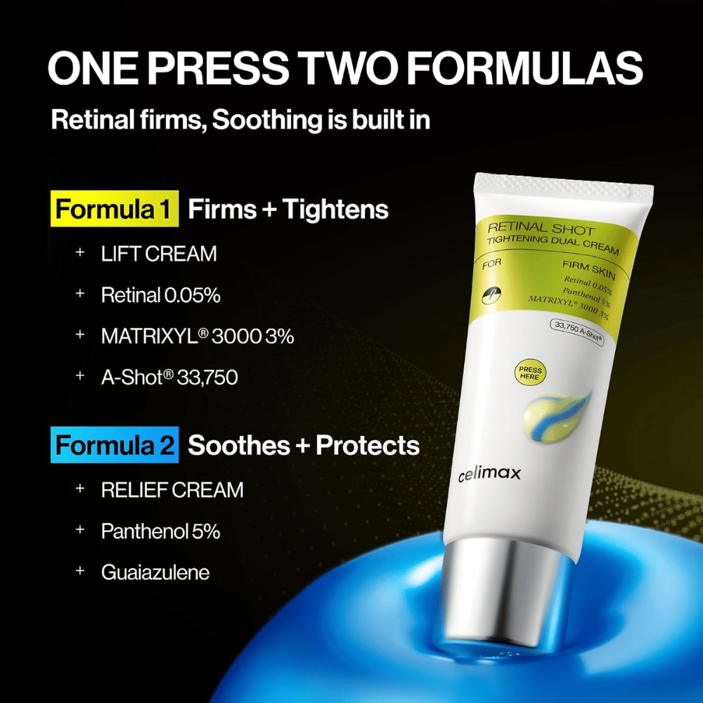 Celimax The Vita-A Retinal Shot Tightening Dual Cream – podwójna formuła dla ujędrnienia, nawilżenia i kojącej pielęgnacji skóry