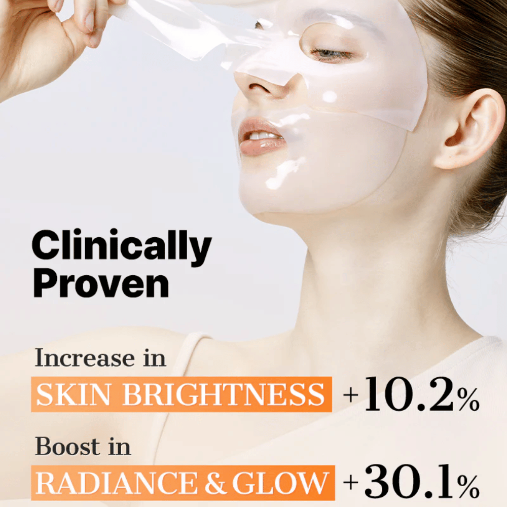 Klinicznie przetestowana COSRX Alpha-Arbutin Hydrogel Mask – rozświetlający Maseczka w płachcie który poprawia przejrzystość skóry, blask i gładkość przy regularnym stosowaniu.