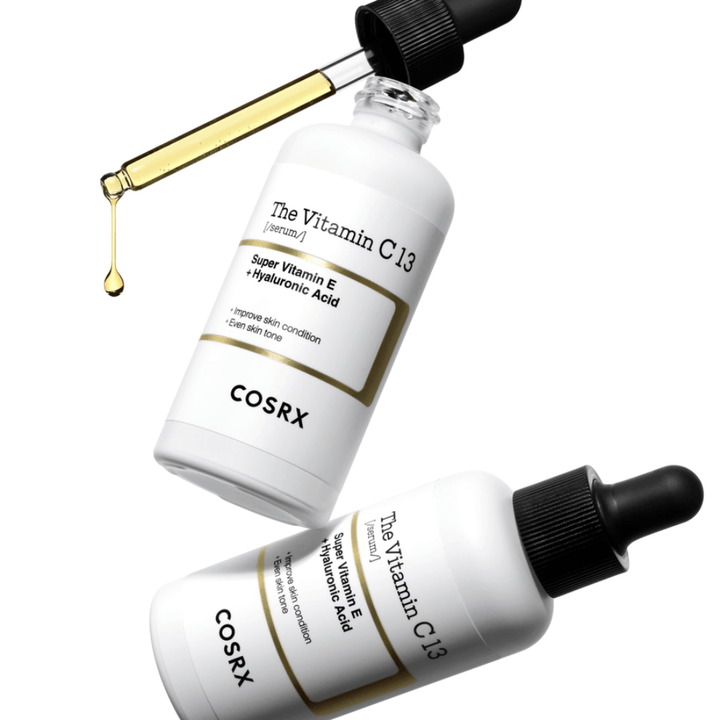 COSRX The Vitamin C 13 Serum 20 ml z pipetą i złotą kroplą serum, serum z witaminą C dla równomierniejszego kolorytu skóry i poprawionej struktury skóry.