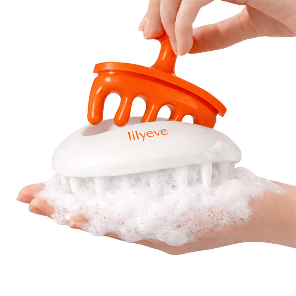 LILYEVE Two-Way Gua Sha Brush z funkcją masażu i gua sha do pielęgnacji skóry głowy