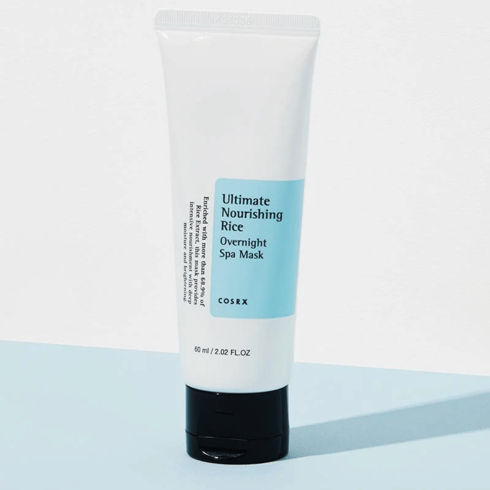 COSRX Ultimate Nourishing Rice Overnight Spa Mask 60 ml maska na noc z ekstraktem z ryżu dla intensywnego nawilżenia i blasku