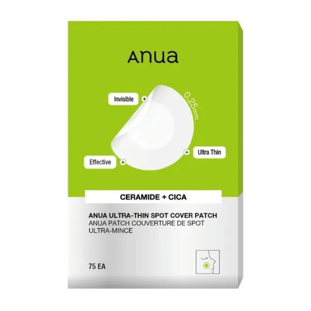 Anua Ultra-Thin Spot Cover Patch jest ultracienkim i niewidocznym środkiem do leczenia plam z ceramidami i Cica. Skuteczny w łagodzeniu podrażnionej skóry i ochronie przed zanieczyszczeniami. Idealny do dyskretnego stosowania zarówno w dzień, jak i w nocy!