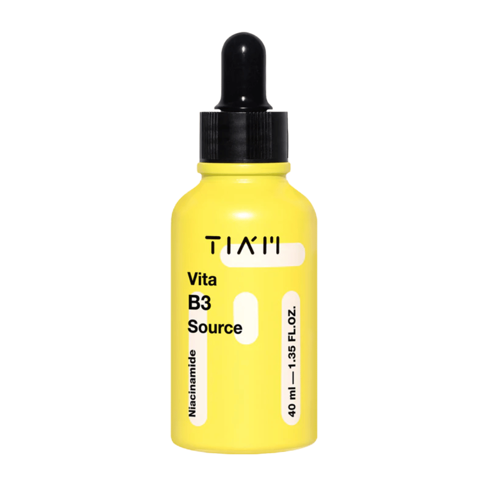 TIA'M Vita B3 Source – koreańskie serum z niacynamidem (witamina B3) dla bardziej jednolitego kolorytu skóry i poprawionej świetlistości.