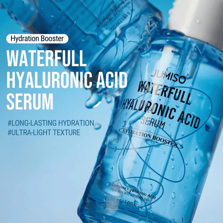 Jumiso Waterfull Hyaluronic Acid Serum – ultralekki koreański serum nawilżający z długotrwałym nawilżeniem i szybkim wchłanianiem