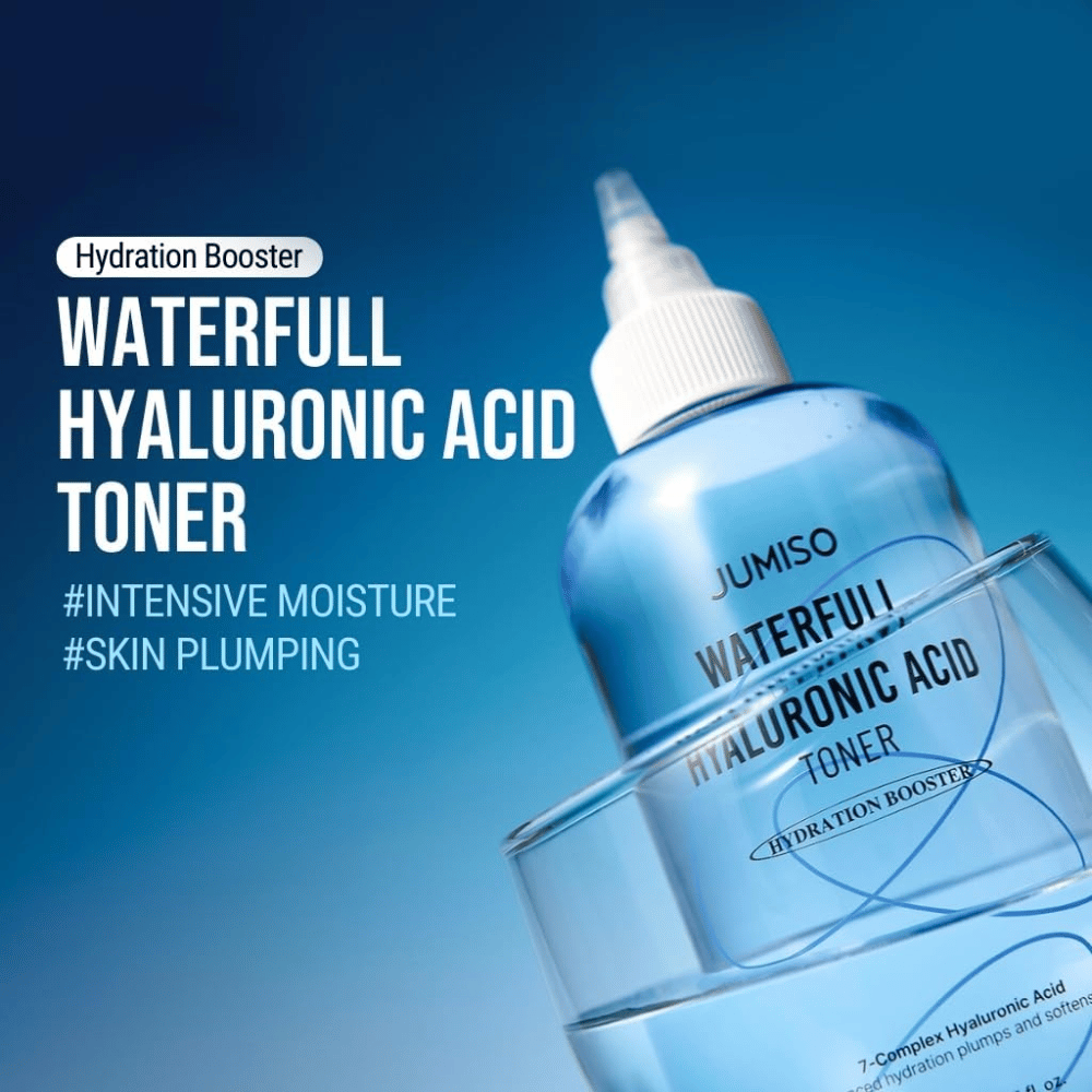 Jumiso Waterfull Hyaluronic Acid Tonik do twarzy – koreański toner nawilżający dla intensywnego nawilżenia i napiętej skóry z lekkim, nieklejącym się uczuciem