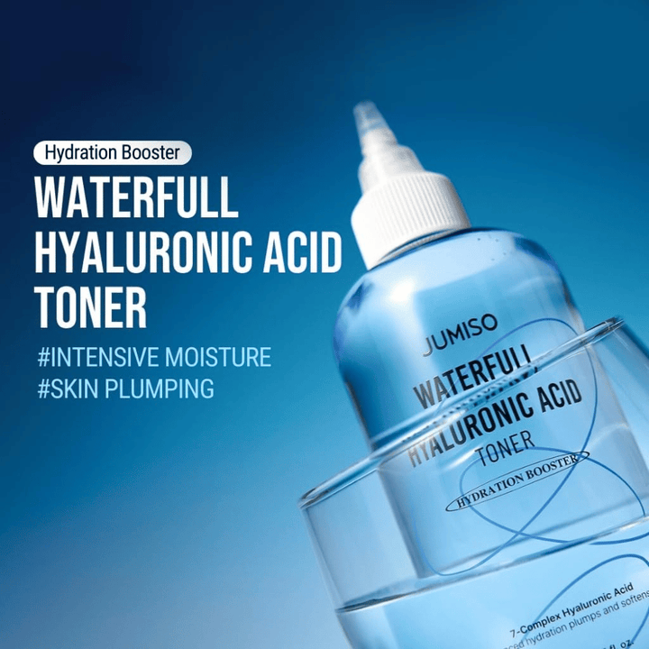Jumiso Waterfull Hyaluronic Acid Tonik do twarzy – koreański toner nawilżający dla intensywnego nawilżenia i napiętej skóry z lekkim, nieklejącym się uczuciem