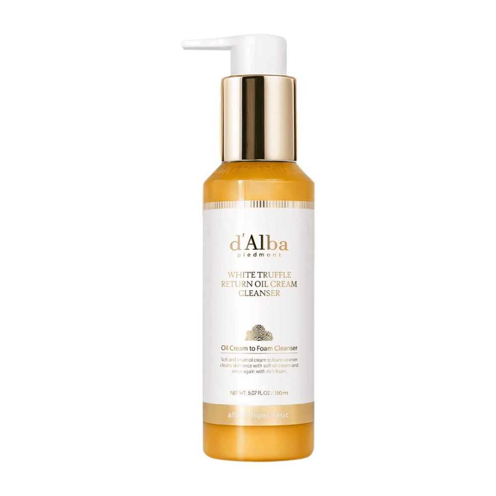 d'Alba White Truffle Return Oil Cream Cleanser to odżywczy i nawilżający krem do mycia z ekstraktem z białej trufli. Innowacyjna formuła zamienia się z kremu w piankę, zapewniając głębokie oczyszczenie przy jednoczesnym zachowaniu naturalnej równowagi wilgoci skóry.