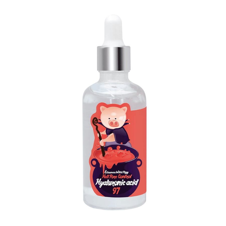 Elizavecca Witch Piggy Hell Pore Control Hyaluronic Acid 97 – skoncentrowane serum z kwasem hialuronowym, które wzmacnia barierę skórną i zapewnia długotrwałe nawilżenie.