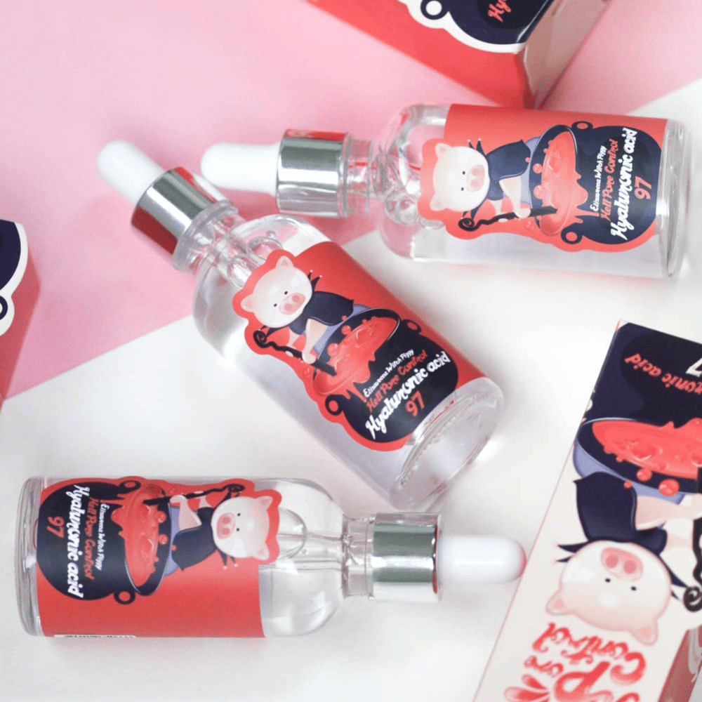 Elizavecca Witch Piggy Hyaluronic Acid 97 serum w grupie, koreańskie serum nawilżające dla suchej skóry, skóry odwodnionej i poprawionej elastyczności skóry.