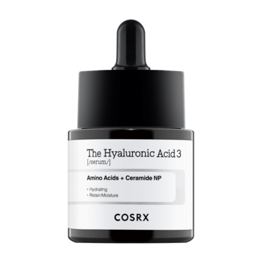 COSRX Hyaluronic Acid 3 Serum 20ml wzmacnia nawilżającą barierę skóry.
