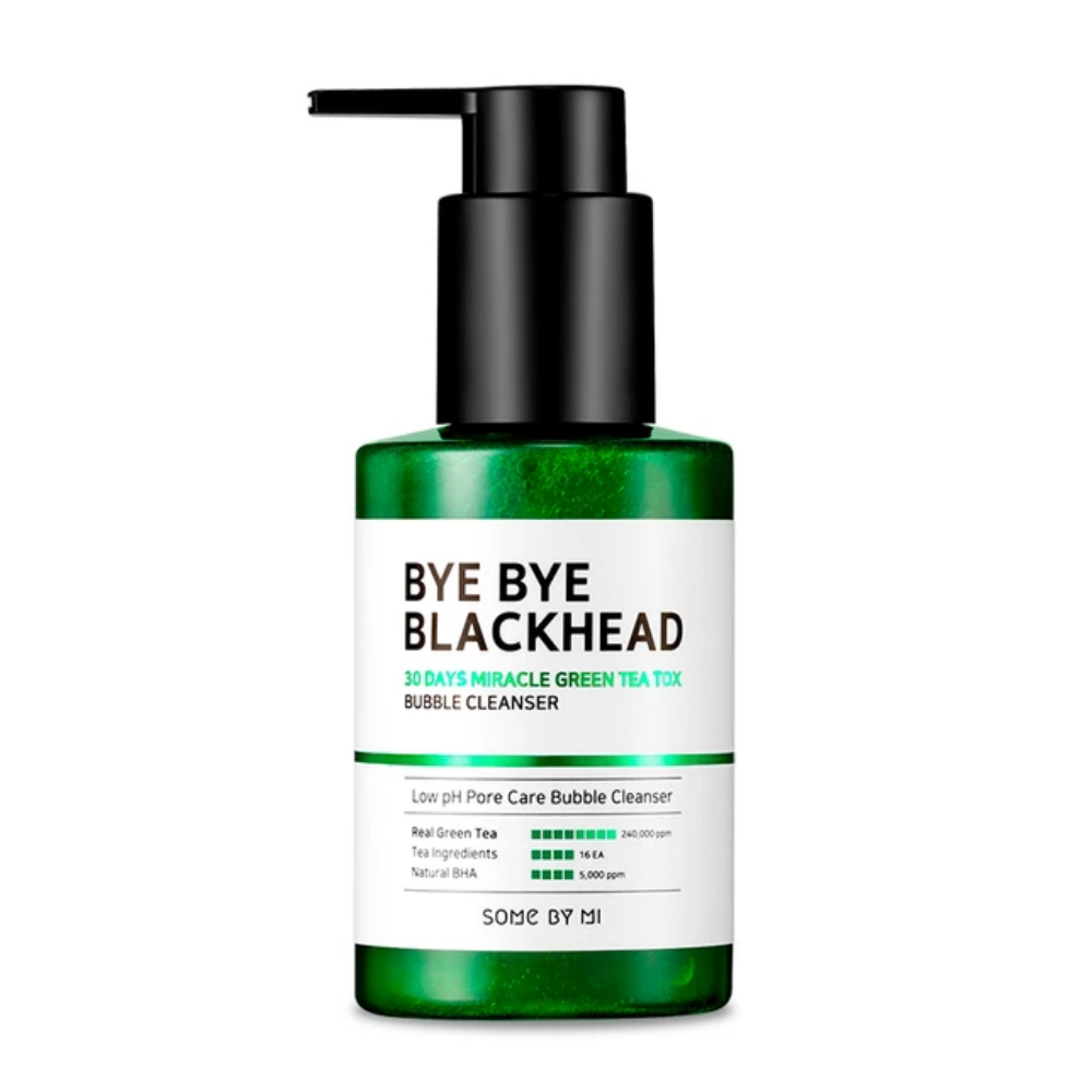 Bye Bye Blackhead 30 Days Miracle Green Tea Tox Bubble Cleanser 120g od SOME BY MI do pielęgnacji skóry.