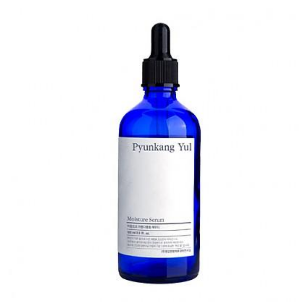 Pyunkang Yul Moisture Serum 100ml na białym tle, który równoważy poziom nawilżenia skóry.