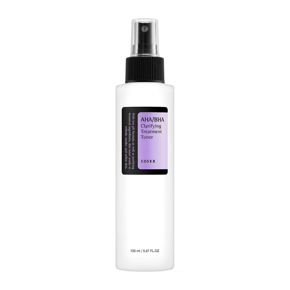 COSRX AHA/BHA Clarifying Treatment Toner 150ml złuszcza i skutecznie leczy zaskórniki.