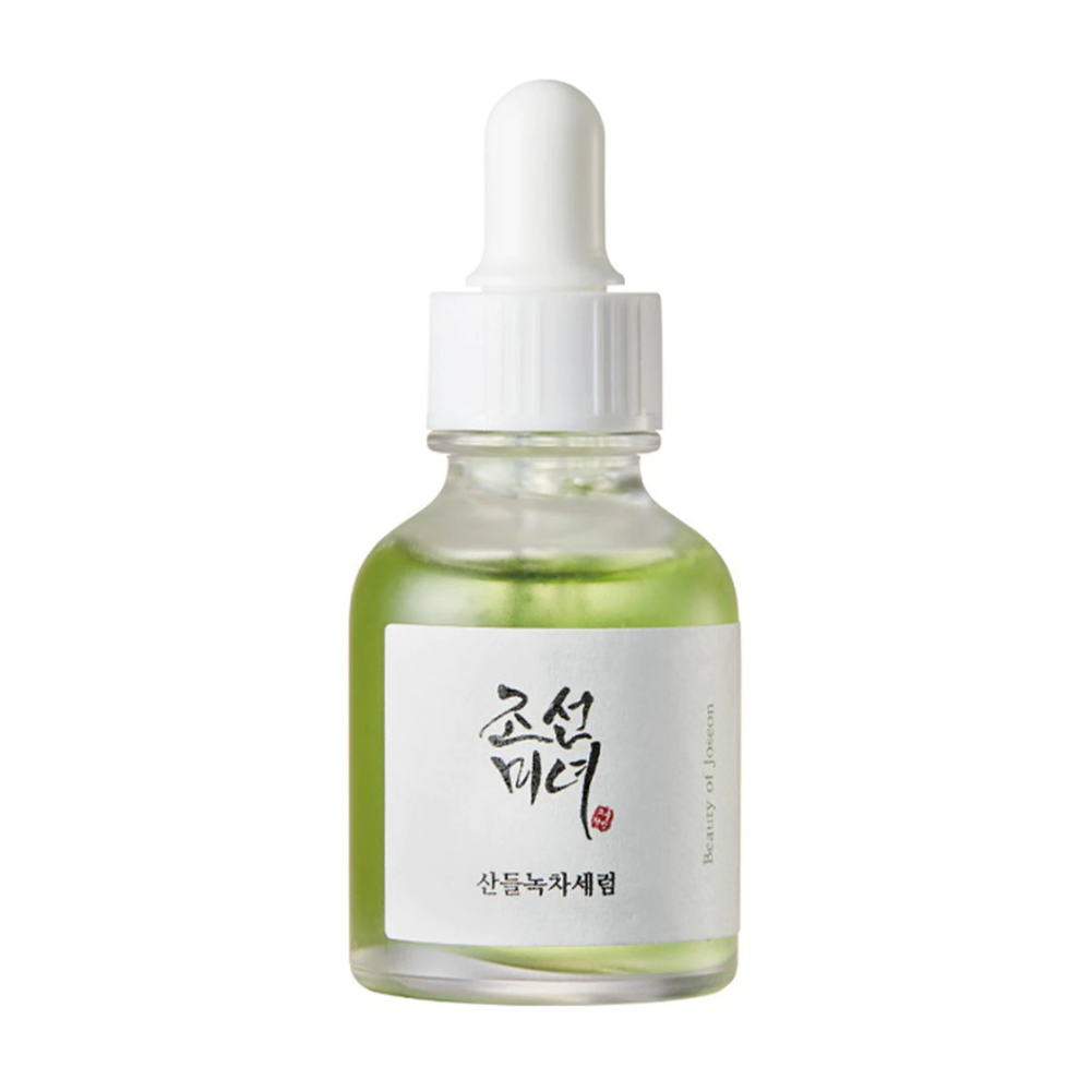 Butelka Beauty of Joseon Calming Serum 30ml na białym tle z pantenolem.