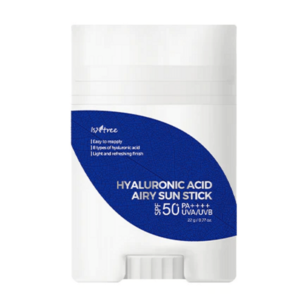 Isntrees Hyaluronic Acid Airy Sun Stick 22g z SPF 50+.