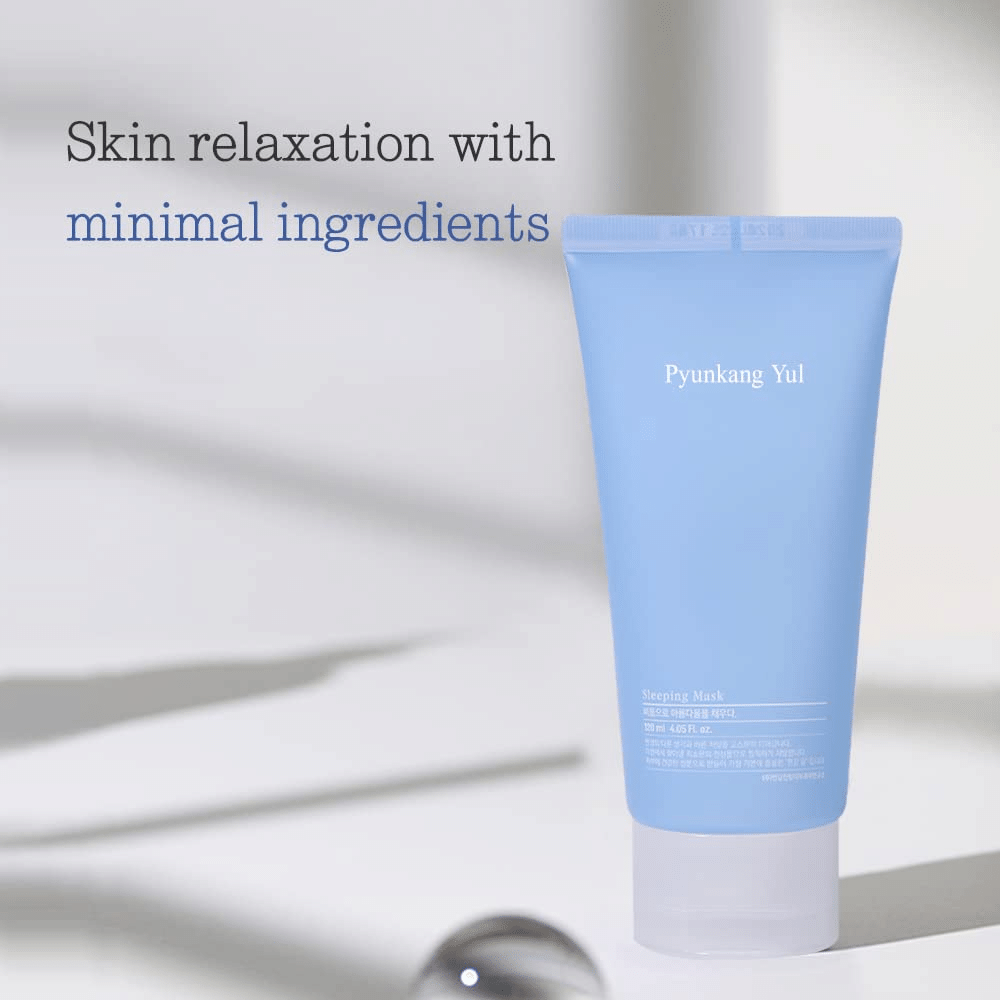 Relaksacja skóry i nawilżenie z Pyunkang Yul Sleeping Mask 120ml dla wypoczętej cery.