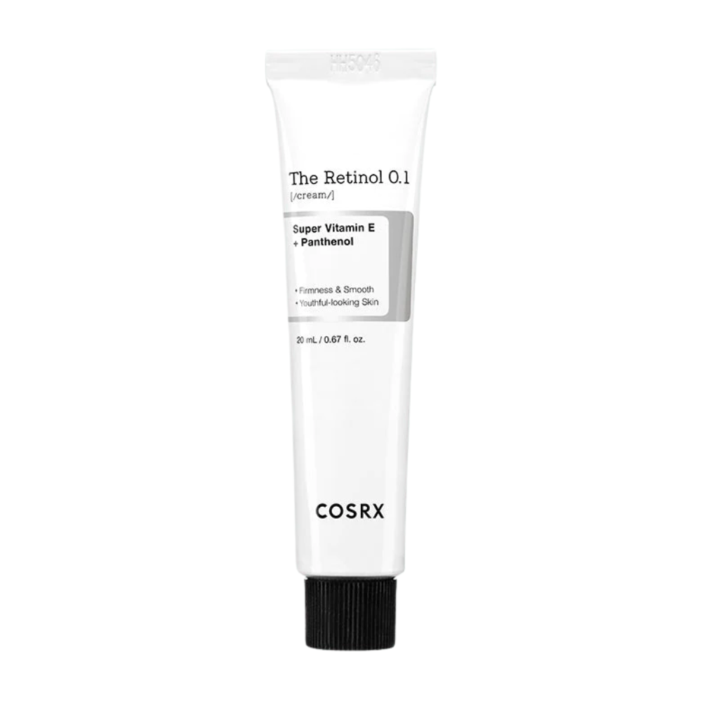 Tuba COSRX Retinol 0.1 Cream 20ml na białym tle.